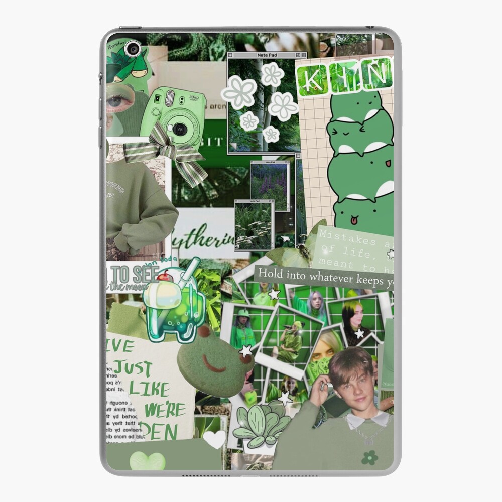 Green Vibes/ Aesthetic | iPad Case & Skin