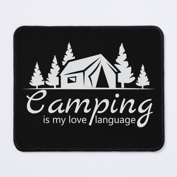 Item preview, camping is my love language - camping designed and sold by cruzzcreation.