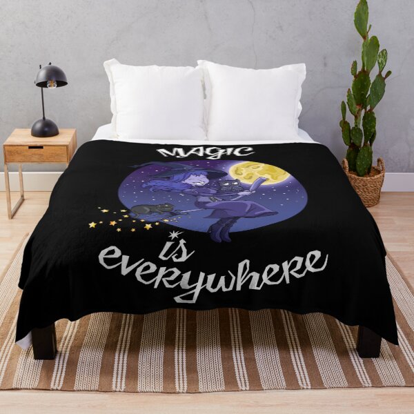 Item preview, Magic witches flight on broom starry sky designed and sold by ARTemyzz.