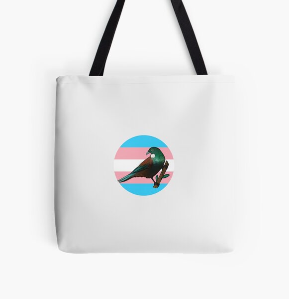 Tūī - trans flag All Over Print Tote Bag