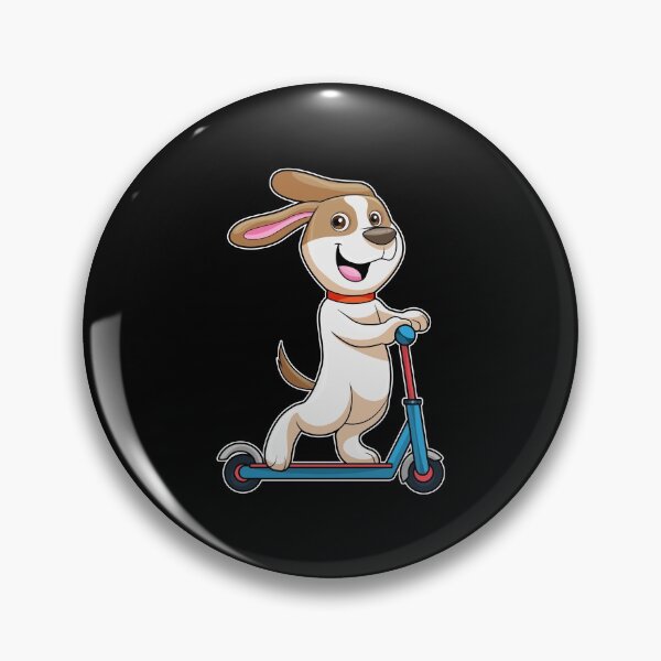Item preview, Dog as Biker with Scooter designed and sold by Snabdesign84.