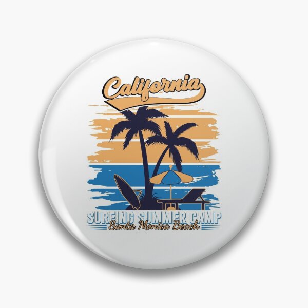Item preview, California Surfing Summer Camp Santa Monica Beach designed and sold by eajob.