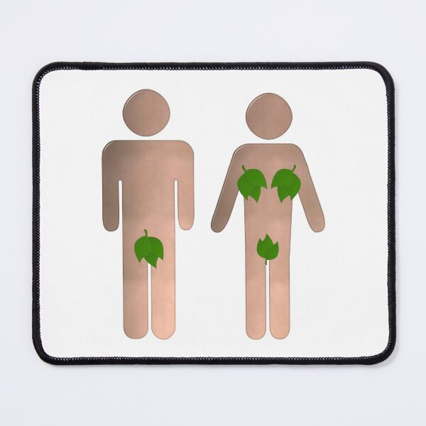 Item preview, Male and Female Toilet Sign With Leaves designed and sold by MarkUK97.
