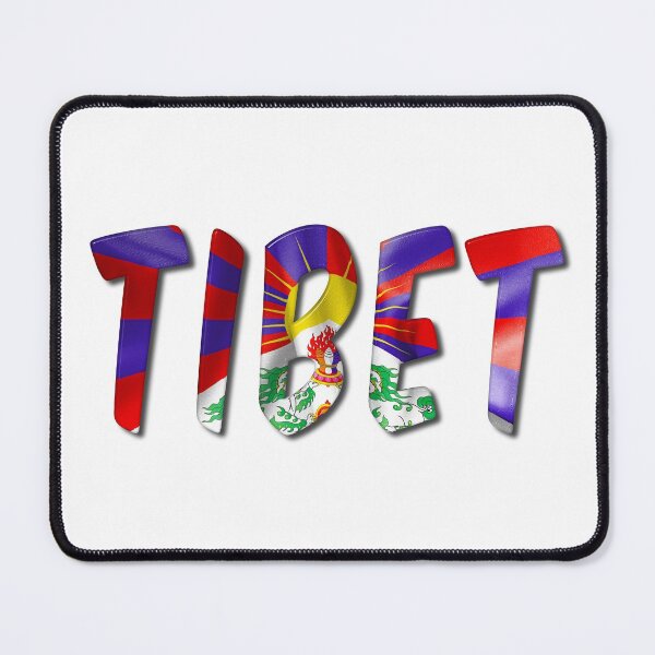Item preview, Tibet Word With Flag Texture designed and sold by MarkUK97.