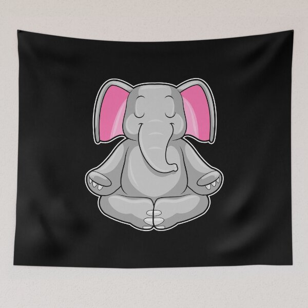Item preview, Elephant at Yoga in Cross-legged designed and sold by Snabdesign84.
