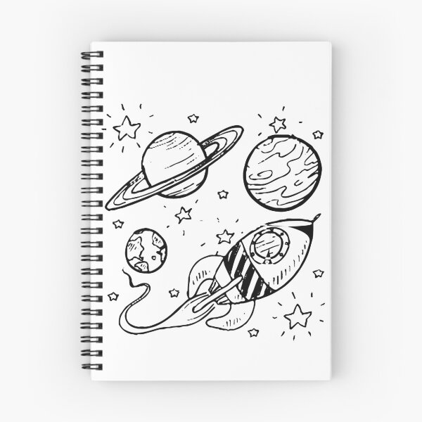 Item preview, galaxy planets with a rocketship designed and sold by raoufdesigner.