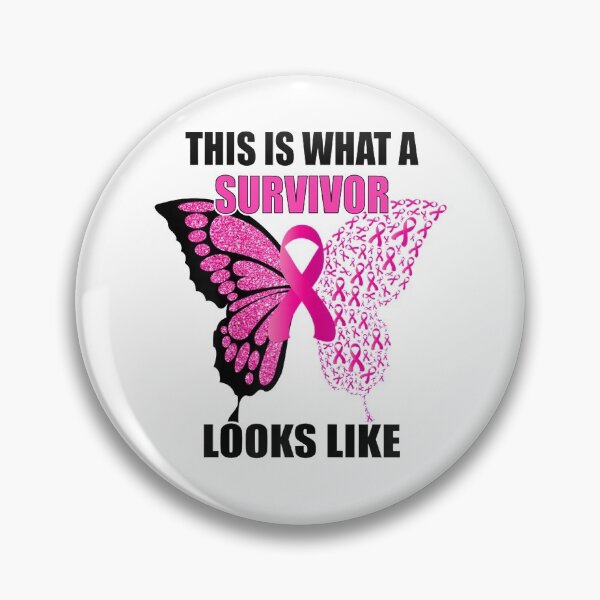 Item preview, Breast Cancer Awareness Butterfly Women Survivor Pink Ribbon  designed and sold by DieterShop.