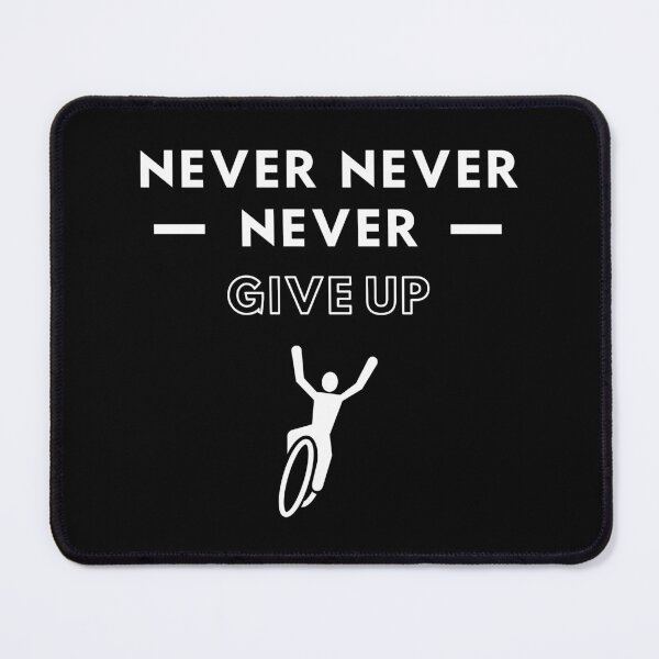Item preview, Cycling: Never never never give up designed and sold by TheGreenGoat.