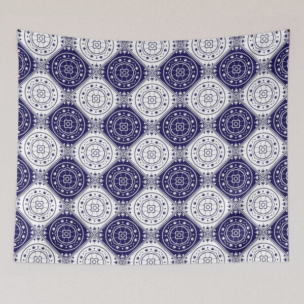 Item preview, Delft Blue Ceramic Tile – Abstract Pattern Design designed and sold by DonneeCreations.