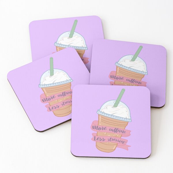 Item preview, More caffeine less stressin  designed and sold by Preslava Genova.