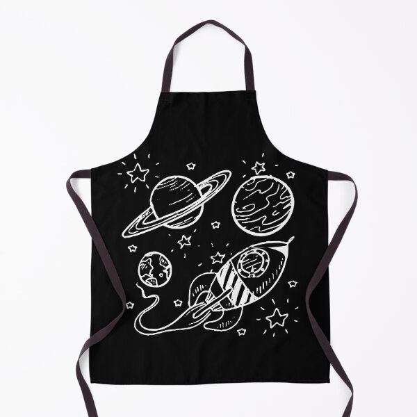 Item preview, galaxy outline with planets and rocketship designed and sold by raoufdesigner.