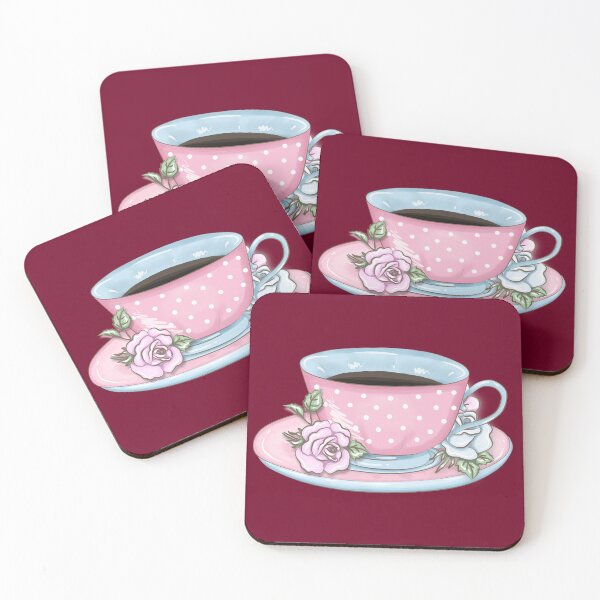 Item preview, Pink Watercolor Tea Cup With Flowers- Tea Party designed and sold by NewTrendings.