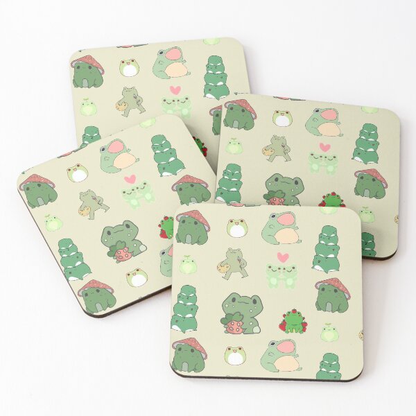 Item preview, Kawaii adorable fairy core frog sticker pack designed and sold by GirlofRandom.