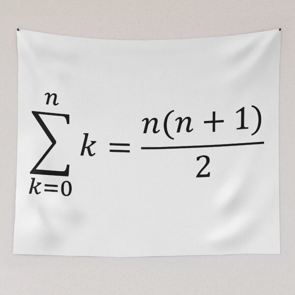 Item preview, sum of natural numbers designed and sold by NoetherSym.