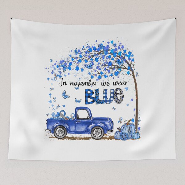 Item preview, November We Wear Blue T1D Diabetes Awareness Pumpkin Autumn  designed and sold by GarrickShop.
