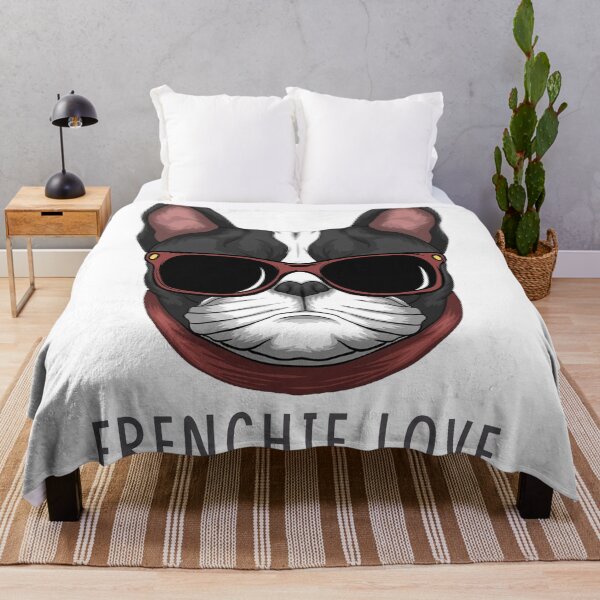 Item preview, Frenchie love, French bulldog with sunglasses designed and sold by norland.