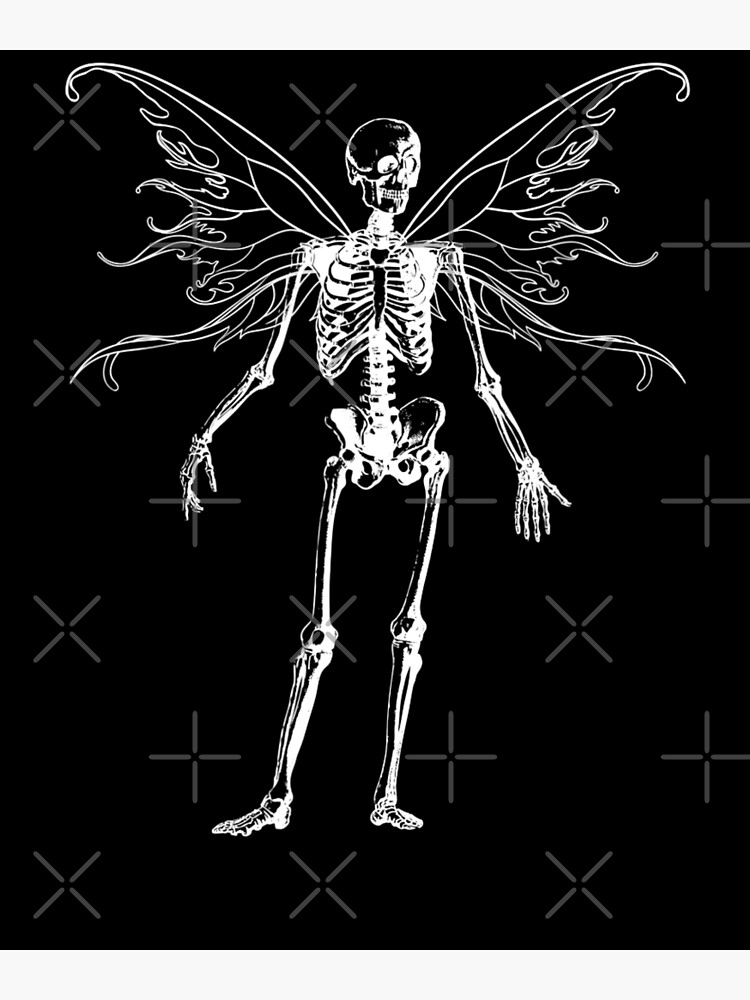Skeleton fairy grunge fairycore aesthetic gothic cottagecore Premium ...