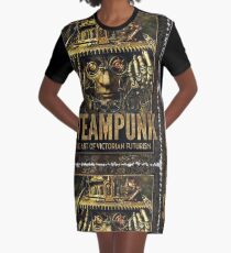 Steampunk Graphic T-Shirt Dress