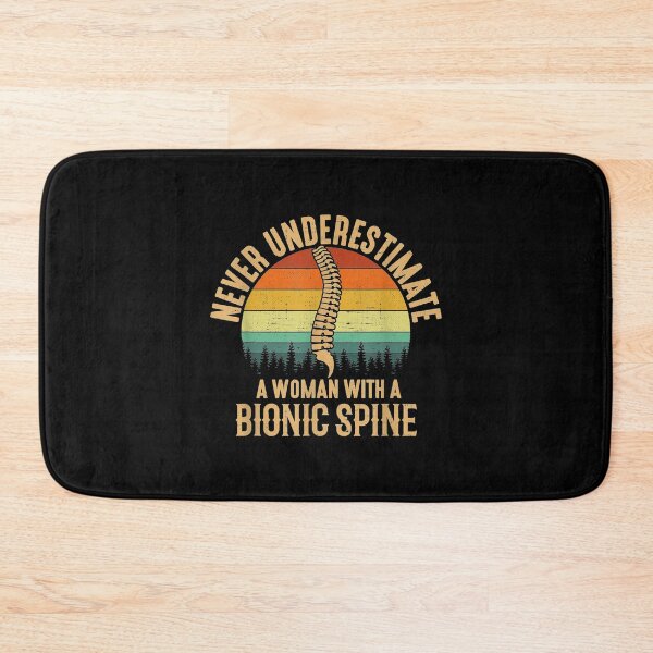 Item preview,  Never Underestimate Woman With Bionic Spine Back Surgery designed and sold by suzanso.
