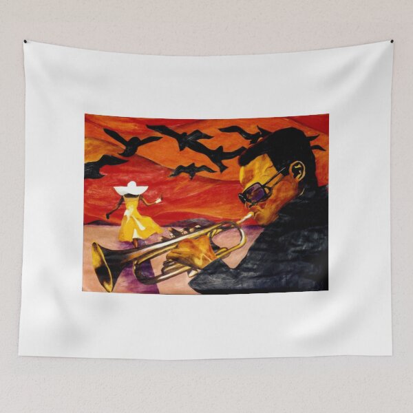 Item preview, Jazz Man Playing His Horn designed and sold by FindingFreebird.
