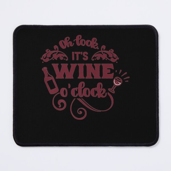 Item preview, Oh Look It's Wine O'Clock! Funny Sarcastic Pun Alcohol Joke Premium  designed and sold by DieterShop.