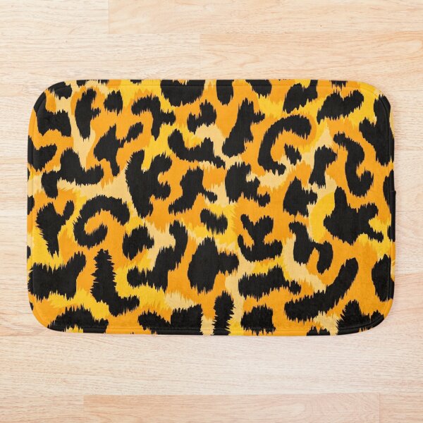Leopard skin pattern Bath Mat