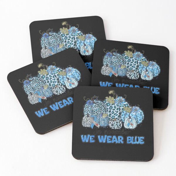 Item preview, In November We Wear Blue Diabetes Awareness Leopard Pumpkin  designed and sold by GerdaShop.