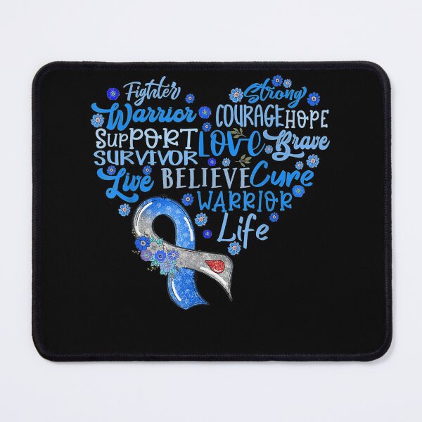 Item preview, Peace Love Cure Diabetes Awareness Warrior Heart Blue Ribbon designed and sold by GodivaShop.