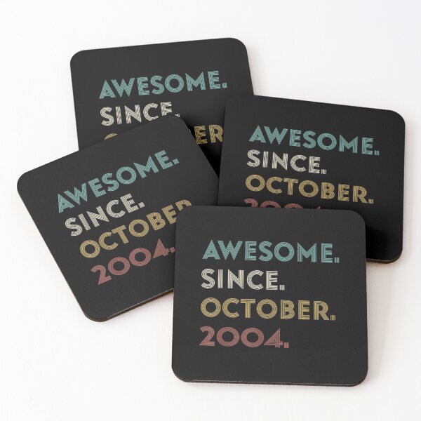Item preview,  17th Birthday Awesome Since October 2004 Year designed and sold by dominique235.