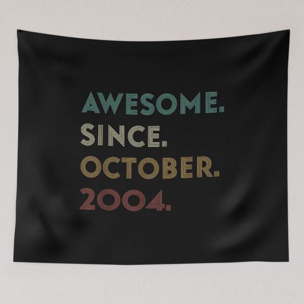 Item preview,  17th Birthday Awesome Since October 2004 Year designed and sold by dominique235.
