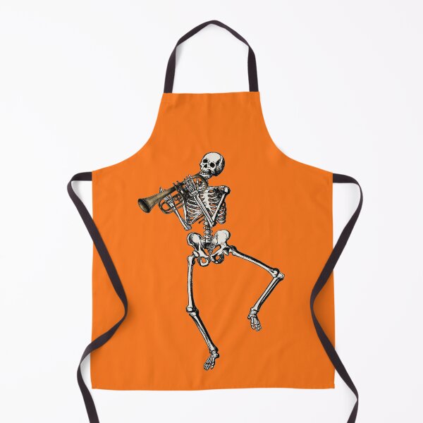 Item preview, Halloween dancing skeleton trumpet designed and sold by CapybaraCouple.