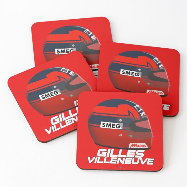 Item preview, Gilles Villeneuve F1 Helmet designed and sold by JageOwen.