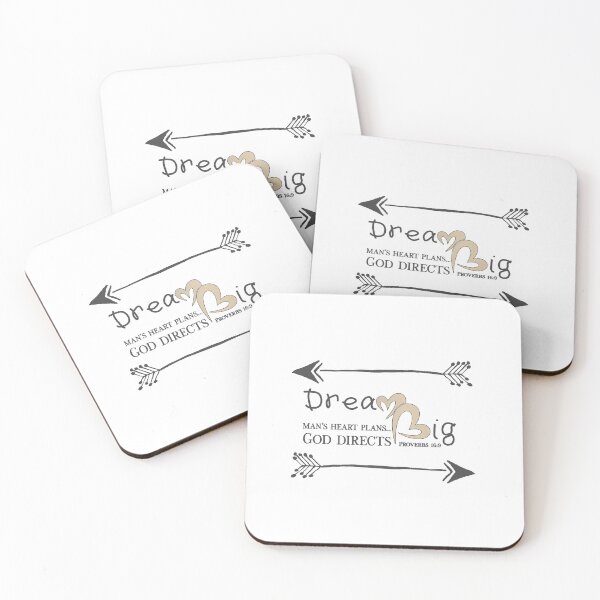 Item preview, Christian Design - Dream Big - Man Plans, God Directs - Proverbs designed and sold by simplydesignart.