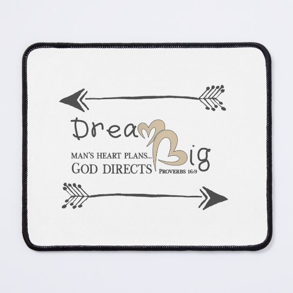 Item preview, Christian Design - Dream Big - Man Plans, God Directs - Proverbs designed and sold by simplydesignart.