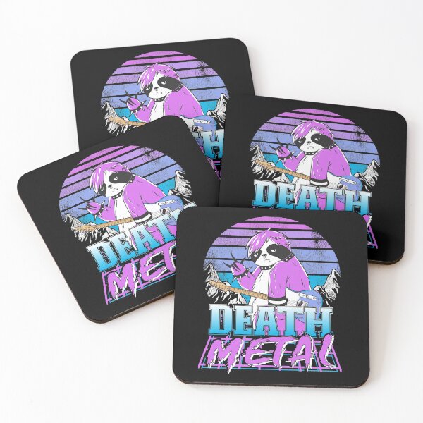 Item preview, Retrowave Pastel Goth Sloth 80s Retro Death Metal designed and sold by Stronzi.