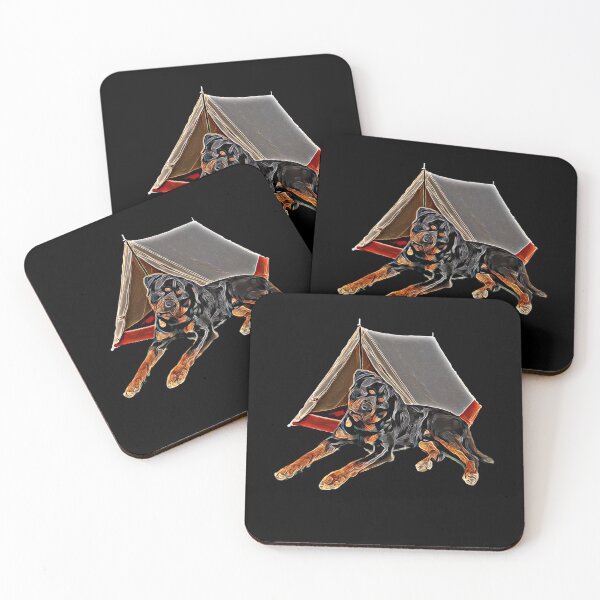 Item preview, Dog camping.camping with dogs. Rottweiler  designed and sold by Freedomink.