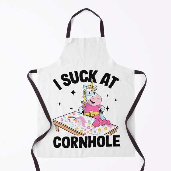 Item preview, I Suck At Cornhole Loser Funny Sarcastic Joke Pink Unicorn designed and sold by Stronzi.