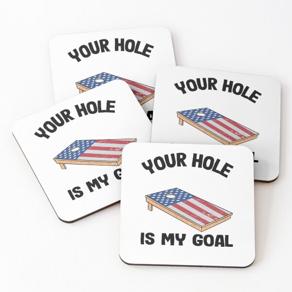 Item preview, Your Hole Is My Goal Corn Hole Board American Flag Cornhole designed and sold by Stronzi.