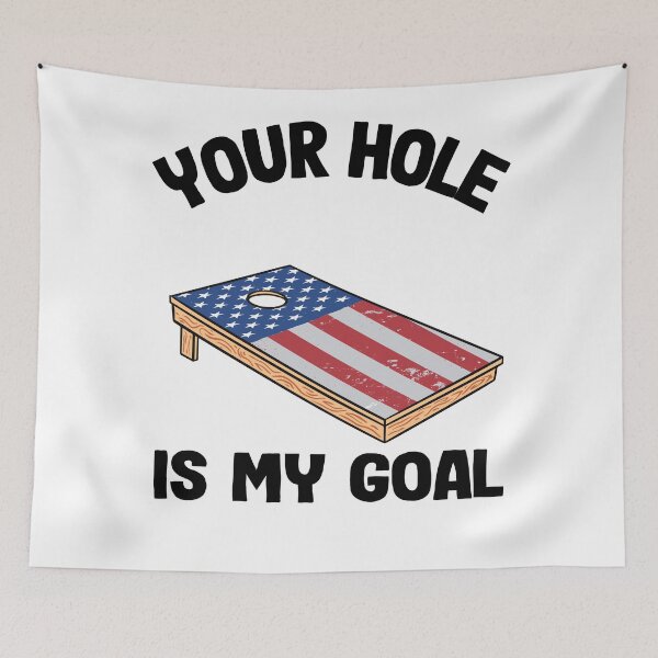 Item preview, Your Hole Is My Goal Corn Hole Board American Flag Cornhole designed and sold by Stronzi.