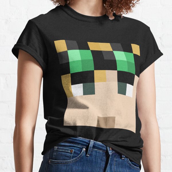 Women's Minecraft Creeper Face T-Shirt - Athletic Heather - 2X Large