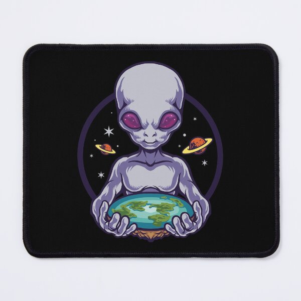 Item preview, Alien With Flat Earth designed and sold by Vector Scout Lab.