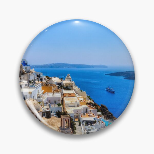 Item preview, Santorini Caldera And Cruise Ships designed and sold by Paul Thompson Photography.