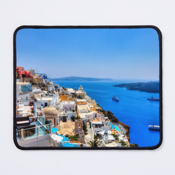Item preview, Santorini Caldera And Cruise Ships designed and sold by Paul Thompson Photography.