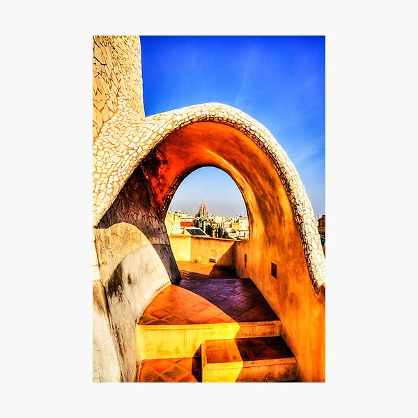 Item preview, Sagrada Familia From La Pedrera designed and sold by Paul Thompson Photography.