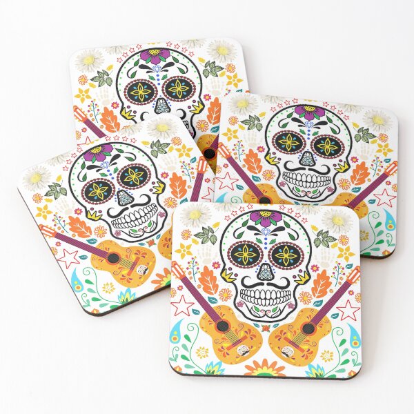Item preview, Accoustic Guitars Sugar Skull Mexican Guitars designed and sold by Letters-Art.
