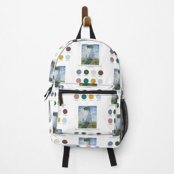 Item preview, Colour Palette of Woman with a Parasol, Madame Monet and Her Son (1875) by Claude Monet designed and sold by CoffeewithAnh.