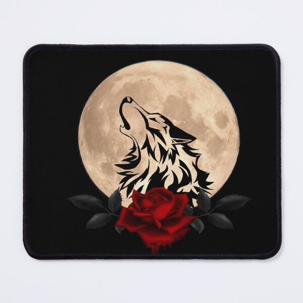 Item preview, Wolf and bleeding rose designed and sold by LuciaS.