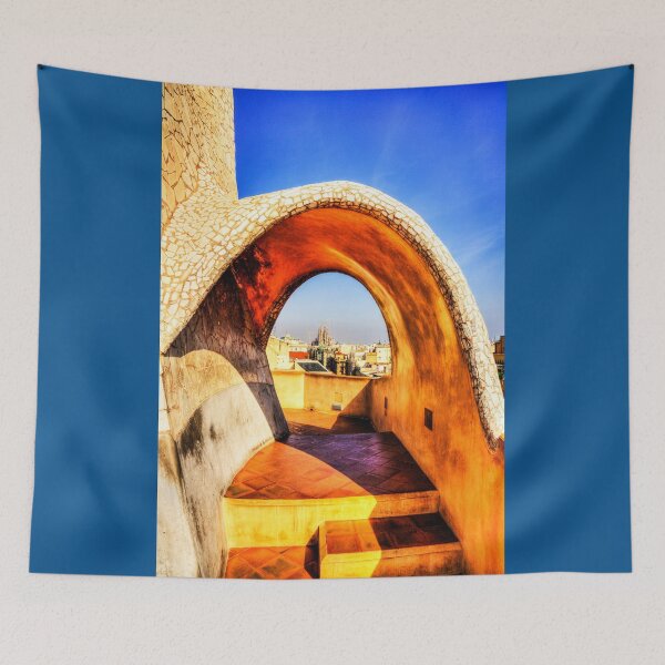 Item preview, Sagrada Familia From La Pedrera designed and sold by Paul Thompson Photography.