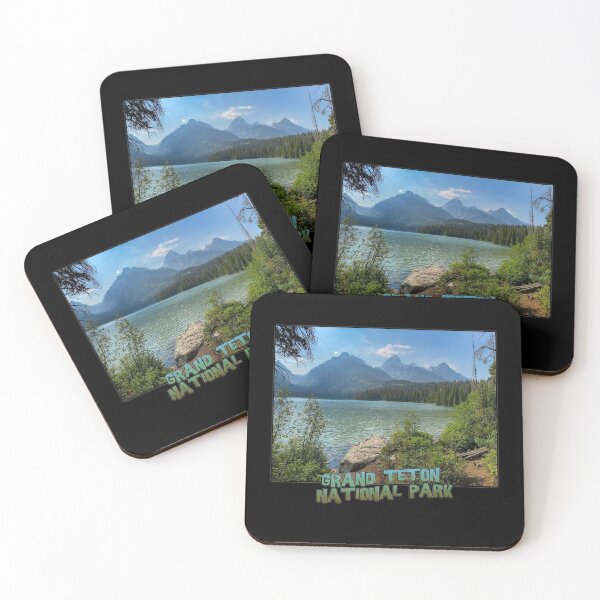Item preview, Wyoming State Outline (Grand Teton National Park - Taggart Lake) designed and sold by gorff.