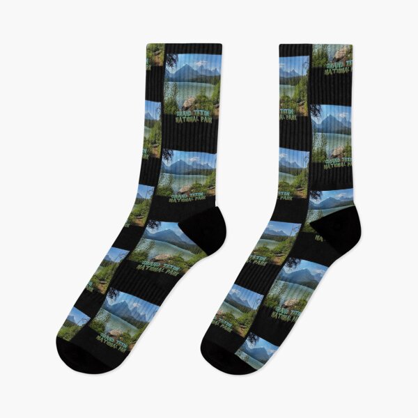 Item preview, Wyoming State Outline (Grand Teton National Park - Taggart Lake) designed and sold by gorff.